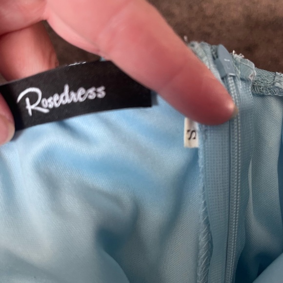 Homecoming Christmas dress. Size small blue - Picture 4 of 7